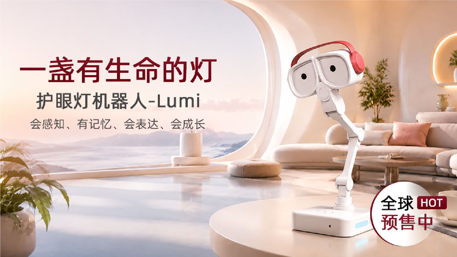荭杏科技护眼灯机器人Lumi|一盏“有生命”的台灯